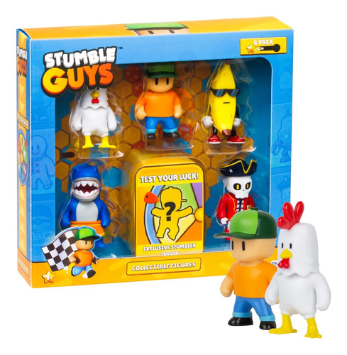 Stumble Guys 6pack Mini Figura 5cm Mr Stumble Banana Guy 