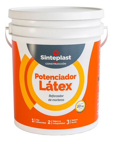 Potenciador Mortero Sinteplast 20 Kg Plasticidad Sinteplast