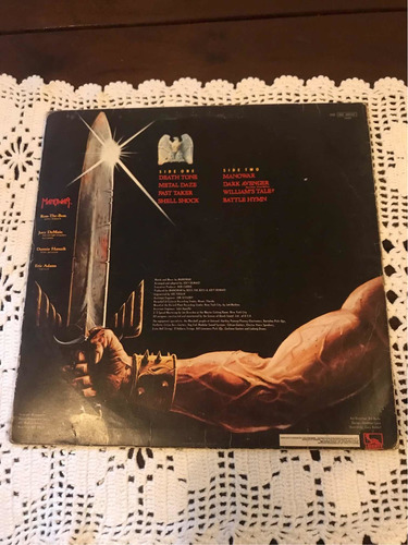 Lp Manowar Battle Hymns