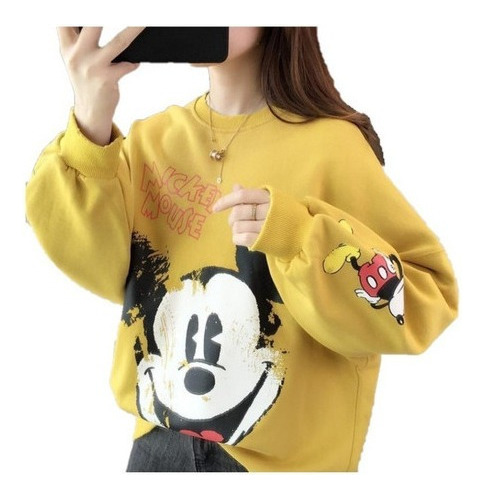 Ut Suéter De Las Señoras Simple Mickey Disney Estilo Coreano