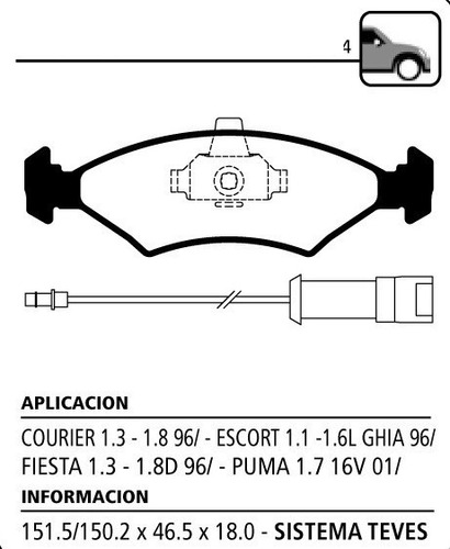 Juego Pastillas De Freno Delanteras Litton Puma Desde 01