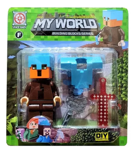 Minecraft Lego Kit Com 16 Bonecos Da Serie