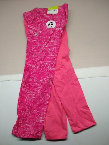 Leggins 2 Piezas Rosa Talla 2 Años