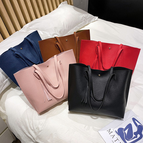 Bolso De Mano 041 Para Mujer Con Borlas Y Estampado De Lichi