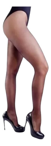 Medias Panty Tipo Can Can Multifilamento Mora 1150 Medibacha Negro Liso 3