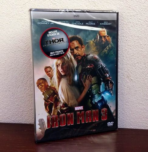 Iron Man 3 * Dvd Nuevo Y Cerrado * Film Robert Downey Jr.