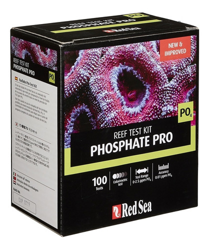 Red Sea Phosphate Pro 100 Tests Fosfatos Po4 Acuarios Marino