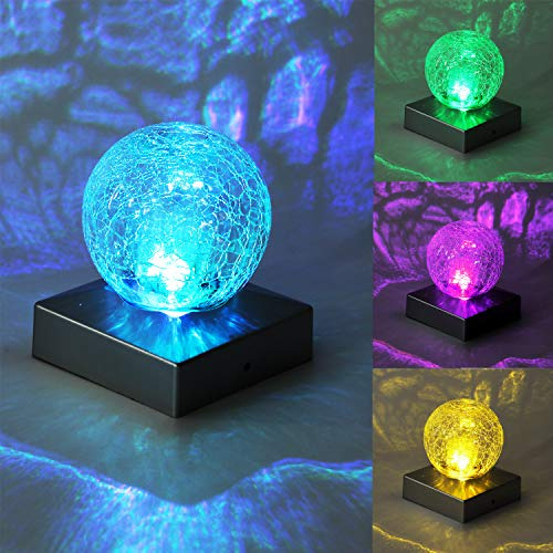 Set 4 Esferas Lámparas Solares Decorativas Led Rgb De Jardín Color Changing