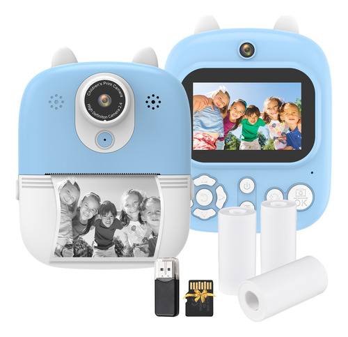 Cámara Infantil Kids Print Digital Para Niños 1080p Digital