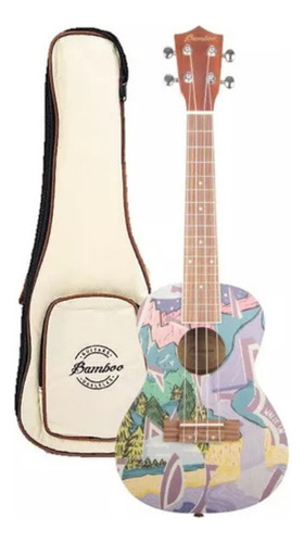 Ukelele Concierto Bamboo Con Funda Incluida Usado Ukulele Bu-23 Candy Bamboo