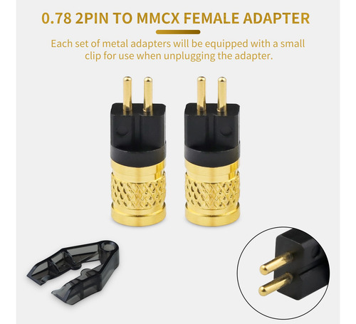 Okcsc - Adaptador De Auriculares De Doble Clavija Macho A Mm