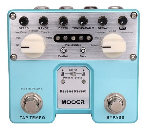 Mooer Reverie Reverb Pedalera De Reverb Color Celeste