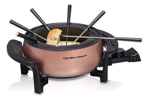 Hamilton Beach Juego Ollas Electricas Fondue Cobre 3 Cuartos