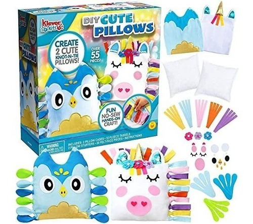 Kits De Almohadas Para Niños Con 2 Diseños Unicornio Y Buh