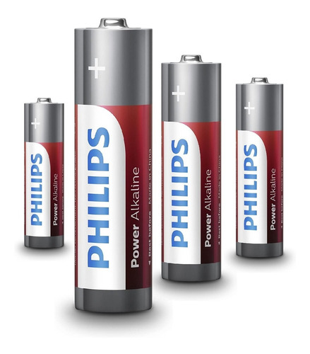 Imagen 4 de 6 de Pila Philips Aaa Alcalina Pack Por 4 Unidades