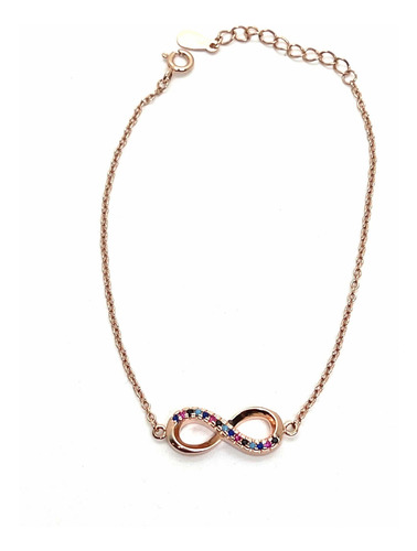 Imagen 3 de 6 de Pulsera Rose De Plata. Infinito.