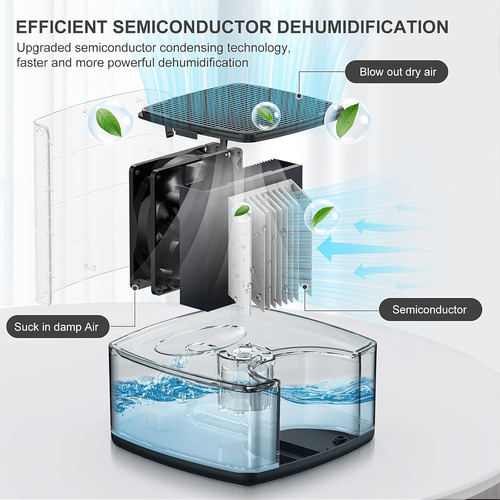 Deshumidificador Tolife Para Hogar Tanque De Agua De 800ml