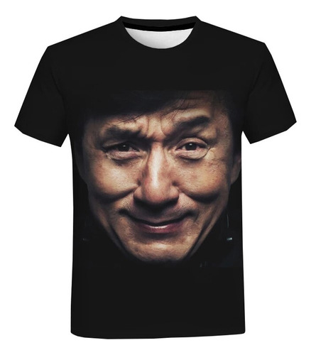 Playera 3d Con Estampado De Jackie Chan, Estrella De Cine D