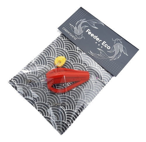 Linea Pesca Carpa Feeder Eco Cebador Ecologico Boga Fondo Color Rojo