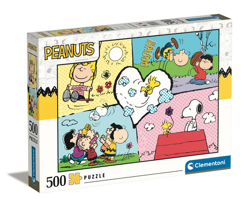 Rompecabezas Snoopy Y Amigos 500pz Clementoni Italia Peanuts