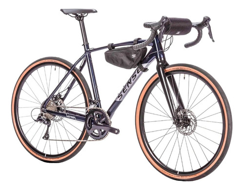 Bicicleta Gravel Sense Versa Gr Comp 2025 Shimano Sora 18v Cor Azul Tamanho Do Quadro 55 [178m-185m