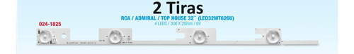 Kit De 2 Tiras Backlight Para Pantallas Rca / Admiral 32
