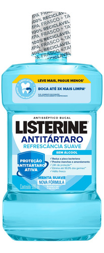 Enxaguante Antisséptico Bucal Tartar Zero 500ml Listerine