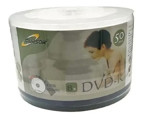 50 Dvd-r 8x Cursor Imprimible