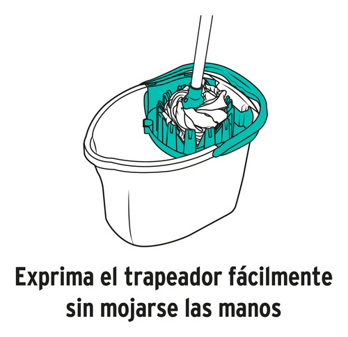 Cubeta Plastica Con Exprimidor Klintek Cube-8e Cap De 8l