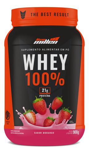 Whey 100% - 900g Morango - New Millen