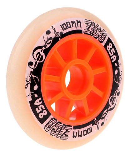 Reemplazo De Rueda De Patines En Línea Naranja 100mm