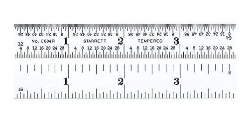 Starrett C604r-4 Regla De Acero Templado Por Resorte Con Gra