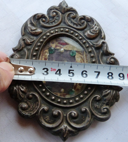 Monijor62-antigua Reliquia En Plata /plomo Cristo Pasion (Usado)