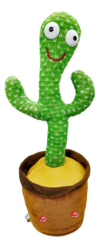 Cactus Peluche Bailarin Canta Graba Recargable Aprendizaje