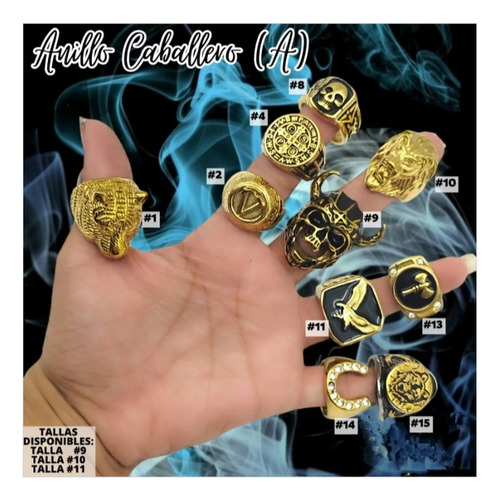 Anillo Caballero San Benito Herradura Calabera Aguila