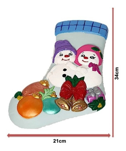 Adorno Navideño De Pared Con Bota Navideña