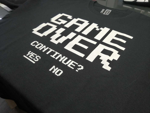 Playera Gamer Videojuego Game Over