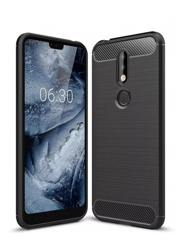 Funda Rugged Armor Carbono Para Nokia 7.1 Plus + Envió