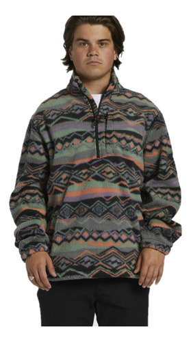 Buzo Billabong Hombre Teddy Boundary Mock Neck - Wetting Day