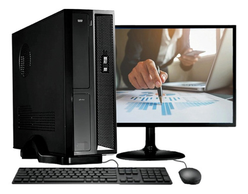 Pc Slim Intel Core I3 16gb Hd 500 Gb Monitor 19  Wifi