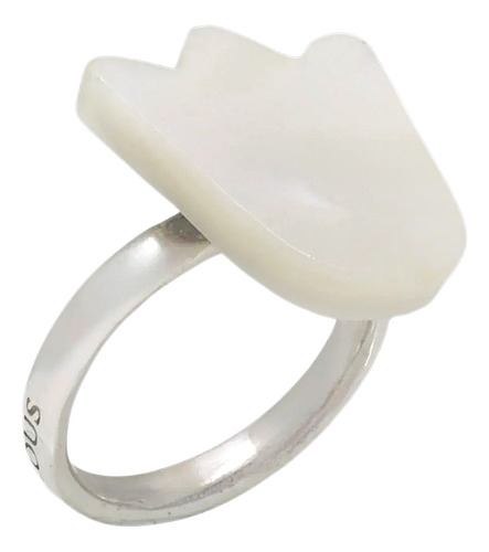 Anillo Tous Madre Perla De Plata 925 5 G Original Plata 6 (Usado)
