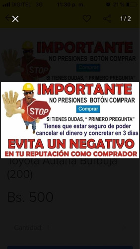 Imagen 5 de 5 de Distribuidor Toyota Autana Burbuja Ful Inyeccion