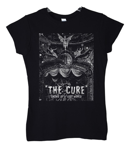 Polera Mujer The Cure Poster Stenci 23 Shows Pop Abominatron