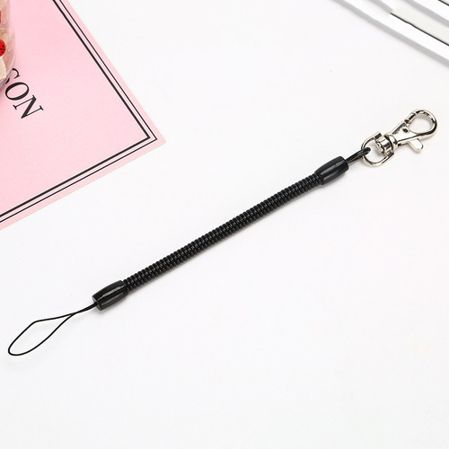 - 12pcs Resorte De Plástico Espiral Llavero Retráctil Clips