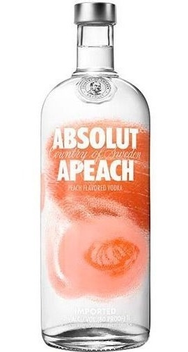 Vodka Absolut Apeach 1l.  Envío Gratis