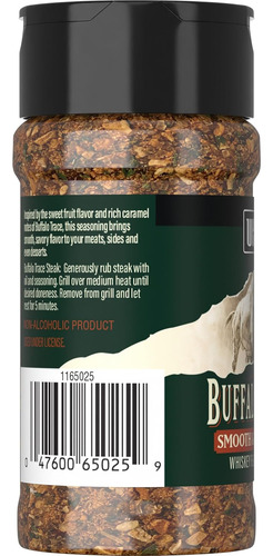Weber Buffalo Trace Condimento Con Sabor A Whisky, 3.5 Onzas