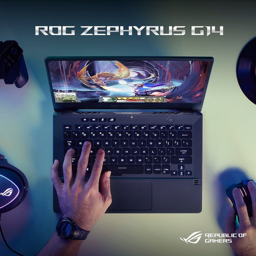Notebook Gamer Rog Zephyrus G14 Ga401ihr-k2053t R7 512gb 16g Color Pine Grey