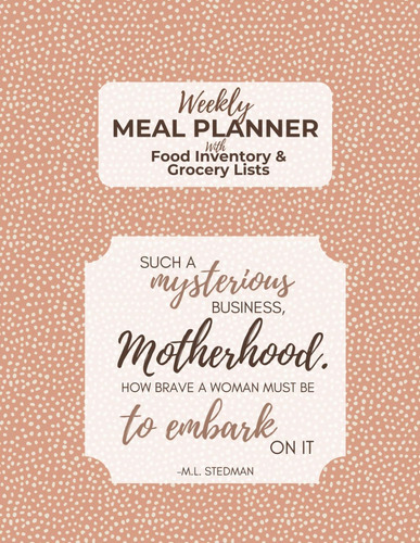 Libro: Weekly Meal Planner With Food Inventory & Grocery Lis