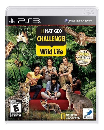 Jogo Americano Nat Geo Challenge! Wild Life Para Ps3 Play 3