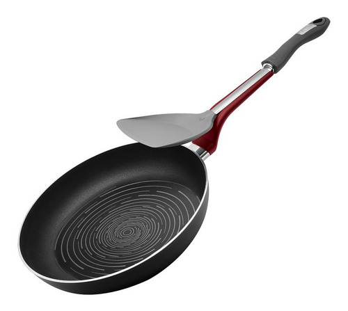 Sartén Ekco Evolution Negro De 24 Cm De Aluminio Duraflon
